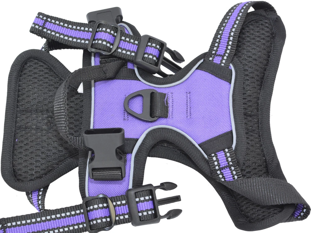 Dog Harness & Training Leash No Pull Control Adjustable Large Handle Heavy Duty