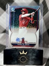 Randy De Jesus 2023 Bowman Chrome Prospect Mojo Refractor Auto #BMA-RD LA Angels