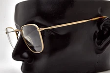 🤓 Vintage Glasses GIORGIO ARMANI 137 Gold Frame Oval Minimalism 90s👓Men