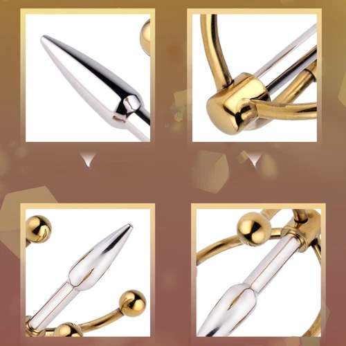 Estirador uretral reutilizable masculino dilatador de sonido metal para hombres potenciador de tapón de pene nuevo - Imagen 6 de 11