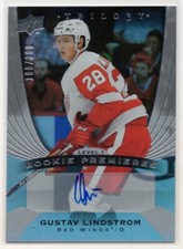 2020 2020-21 Upper Deck Trilogy Silver Auto Rookie #53 Gustav Lindstrom 108/399