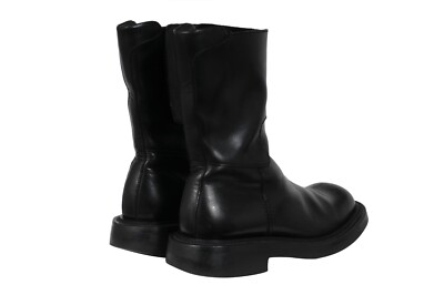 Prada Aw99 Vintage Square Toe Boots US 8 UK 7 Black Leather