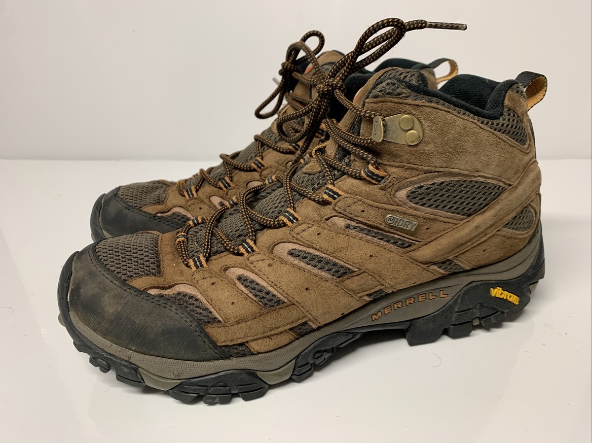 Merrell Moab 2 Earth Brown Blk Mid Men\'s 8 Waterproof Trail Hiking Boots J06051 Merrell Moab 2 Waterproof Hiking Shoe - Men main image 3