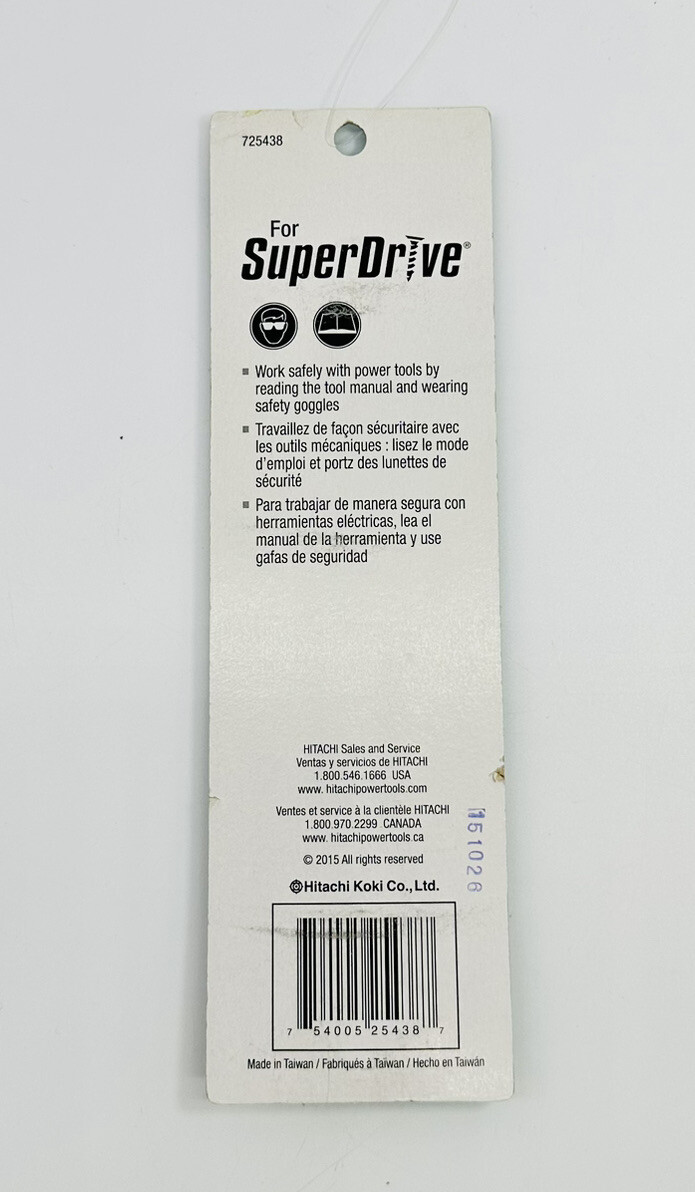 Hitachi SuperDrive #2 Phillips 7 Inch Part #725438 (BRAND NEW) | eBay