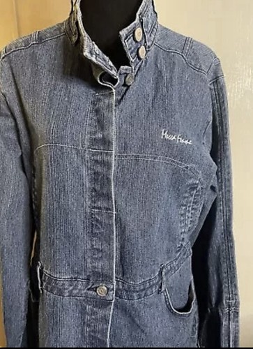 Mecca Femme Damen Western Langarm Jeanskleid Gr. XL - Bild 2 von 11