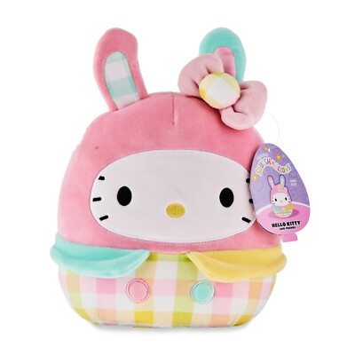 NEW Hello Kitty 10  Easter Bunny Squishmallow 2023 Sanrio Pastel Plush NWT