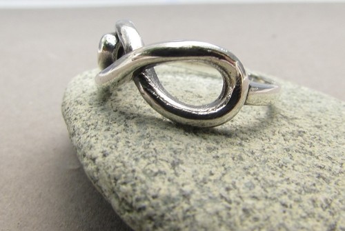 Infinity Ring | Friendship Ring | Sterling Silver Ring Sz 7 - Picture 2 of 9