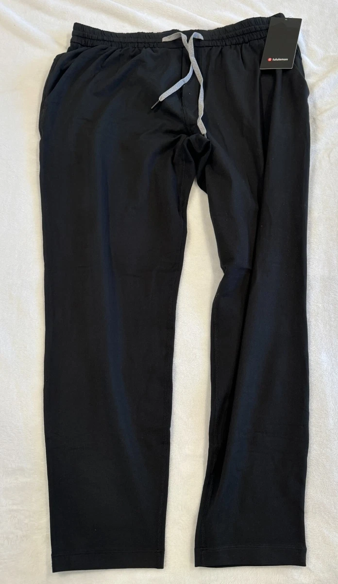 Lululemon Men's Soft Jersey Tapered Pant Black Size Large 28 Inch Inseam