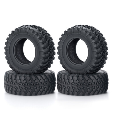 4PCS 38MM Soft Rubber Tires Mud Terrain Tires For 1/18 KYOSHAN JIMNEY RC Crawler