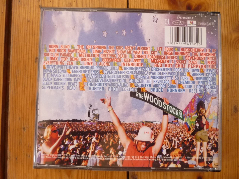 Woodstock 99 Korn Metallica Megadeth Godsmack Jamiroquai The Roots Jewel 2CD-BOX - Bild 3 von 3