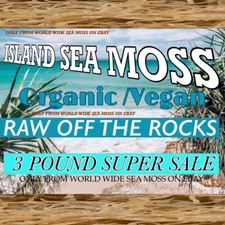 3 POUNDS RAW  SEA MOSS ORGANIC/ VEGAN 🔥🔥🔥BUY 2 GET 1 POUND FREE😻😻🔥