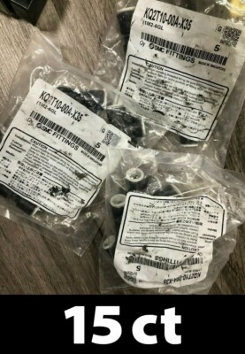 15ct SMC KQ2T10-00A-X35 Fittings, Union Tee, Black