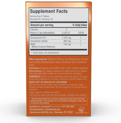 X Ray Dol Triple Action Glucosamine Chondroitin Joint Support Supplement, wit... - Picture 7 of 7