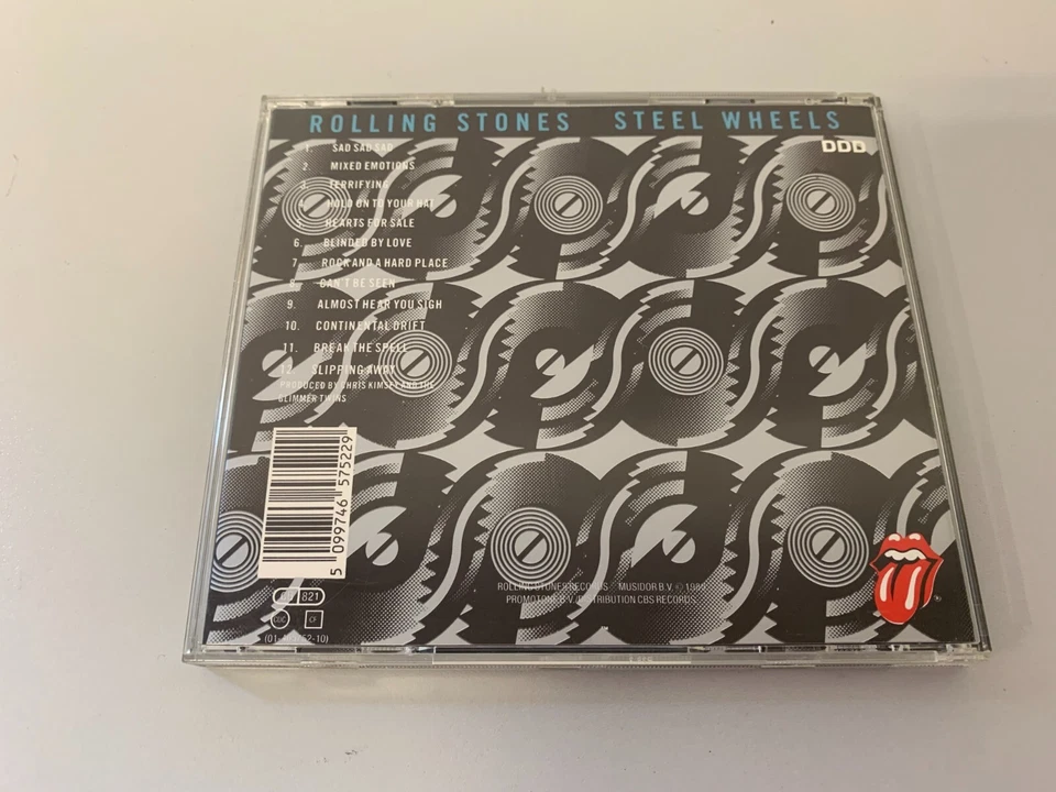 Rolling Stones - Steel Wheels - CD Album © 1989/??- Mixed Emotions, Sad Sad Sad. - Bild 3 von 3