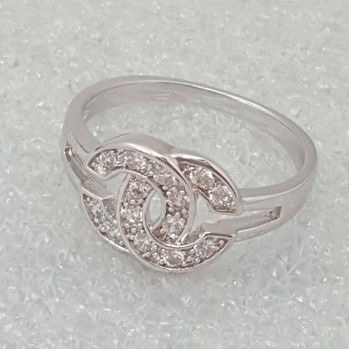 Impresionante anillo italiano de 18 quilates relleno de oro blanco de 18 quilates diamante 18 quilates talla 7 - Imagen 2 de 12