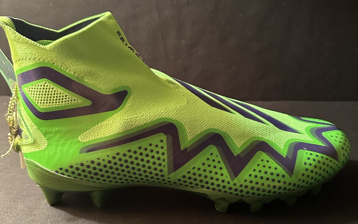 Adidas Primeknit Ultra Freak 22 Seattle Seahawk Green Cleats 