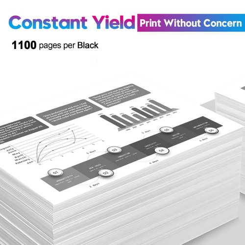 2 Cartuchos de tinta 822XL compatibles para impresora Epson WorkForce Pro WF-3820 WF-4833 - Imagen 3 de 5