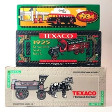 Lot of 3 Texaco Die-Cast / Doodle Bug, Stake Truck, Horse & Tanker / Plus Bonus!