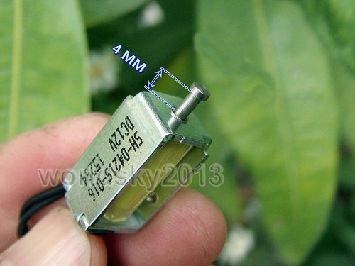 1x DC12V Push Pull Type Solenoid Electromagnet Micro Solenoid Magnet Stroke 4mm - Picture 5 of 8