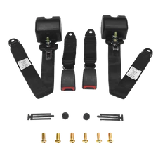 2X Genuine Jeep Wrangler Sport Utility 3 Point Adjustable Seat Belt Straps Car