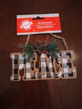 Peace Christmas Holiday Ornament-Brand New-SHIPS SAME BUSINESS DAY