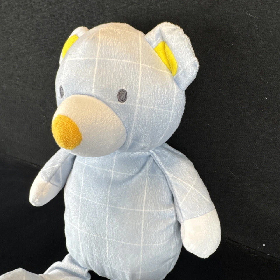 Oso de peluche azul Manhattan Toy Co 13" juguete de peluche 714303 EJ Foto 3 de 4