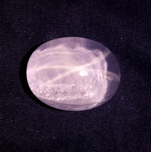 123.5 Carat Natural 4 Ray Star Rose Crystal Quartz Sar Oval Shape Cabochon - Picture 17 of 24