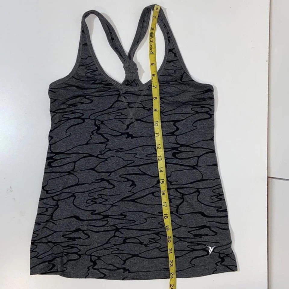 Old Navy l Gray/Black Racerback Fitted Workout Tank Size XS - Image 3 of 4