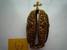 VINTAGE BRASS RELIGIOUS DECORATIVE ITEM POSSIBLY FROM INCENSE BURNER 6j