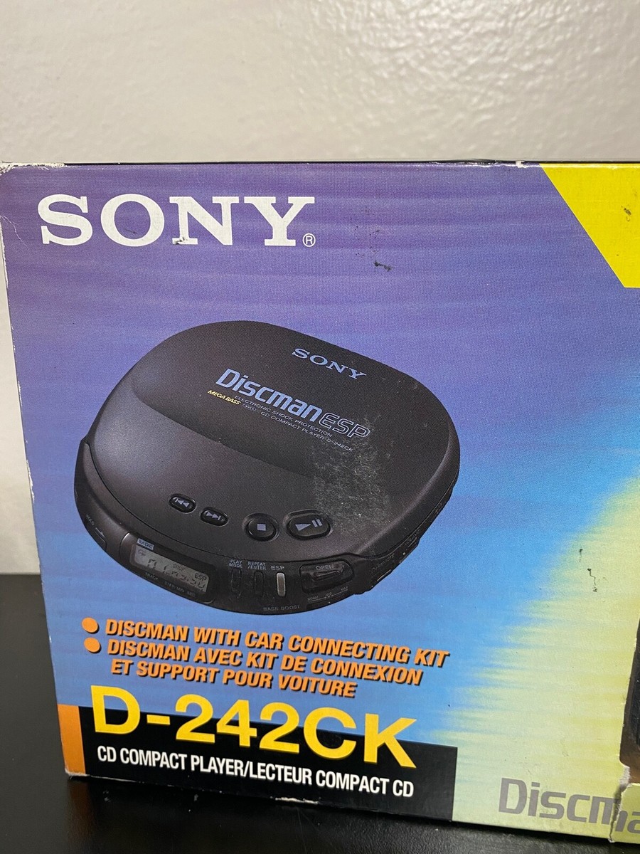 Vintage Sony Discman ESP Portable CD Player Walkman Mega