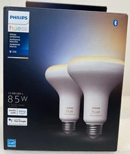 Philips Hue 85W E26 Smart LED Tunable White Ambiance Light Bulb Bluetooth 2 Pack