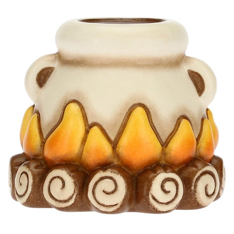 Focolare con pentola presepe classico Thun