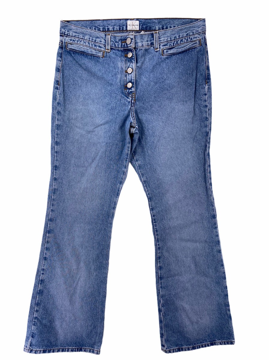 Vintage Calvin Klein Sandblast Low Rise Flare Denim Jeans