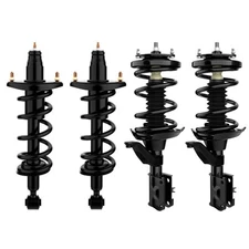 4Pcs Front & Rear Quick Struts Shocks Coil Springs Kit For 2001-2005 Honda Civic