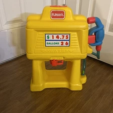 Vintage 1993 Playskool Gas Pump (yellow, Very Rare HTF!!)