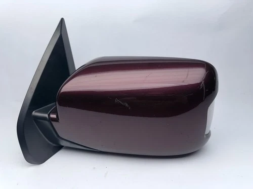 2009-15 Honda Pilot Driver Left Mirror power heated Turn Signal Dark Cherry Red