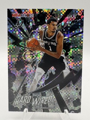 Topps VICTOR WEMBANYAMA NBA Hoops Hard Wired HW-6 MINT RARE /10