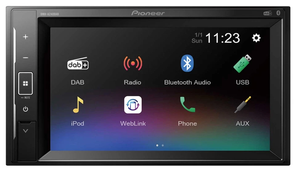 Pioneer DMH-A240DAB Doppel-DIN MP3-Autoradio Touchscreen DAB Bluetooth USB iPod - Bild 1 von 4