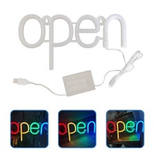 Open LED Neon Signs Light Business Hours Sign,Shop Window Store Signs For Bars