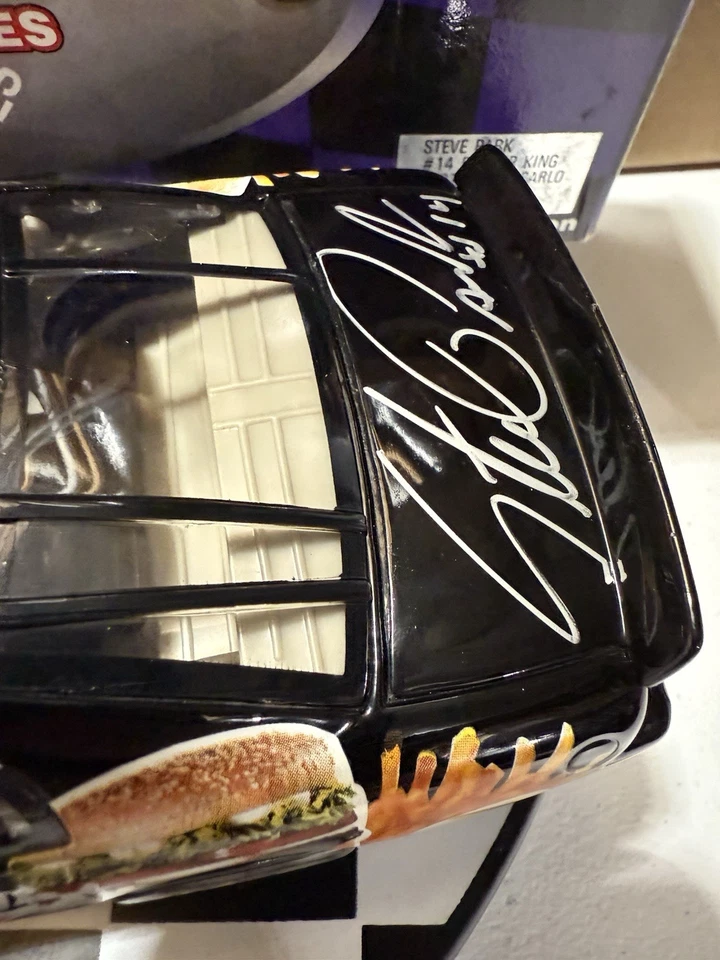Autografado Steve Park #14 Burger King 1997 1/24 Nascar Diecast - Imagem 4 de 4