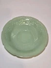 Jadeite Fire King Jane Ray Saucer Green Glass Vintage 6" *CHIP*
