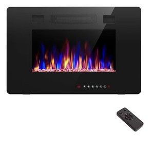 NEW R.W.FLAME 30 Inch Recessed and Wall Mounted Electric Fireplace with Remote