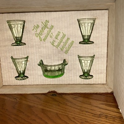 Mosser Green Jennifer Glass # 7 Miniature Set