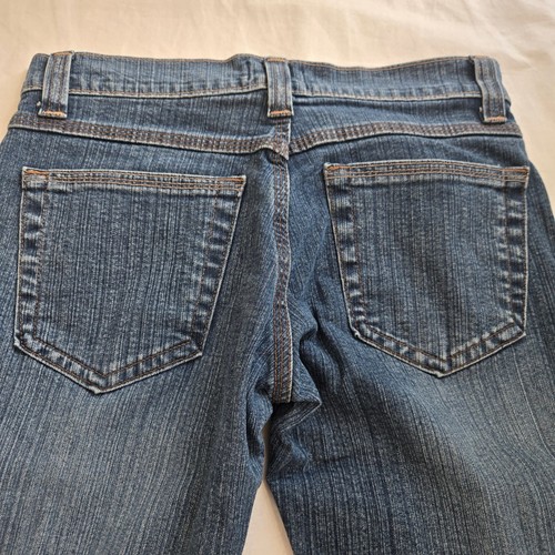 VINTAGE Etam Low Rise Flare Bootcut Jeans Y2K W27 L33 Stretch Denim UK 8 US 4-6 - Bild 10 von 11