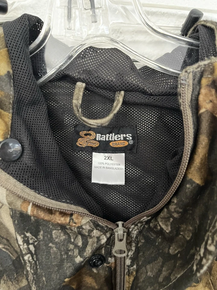 Rattlers Camouflage Suit Set Pants Hoodie Jacket Top 2XL Hunting Lightweight - Image 4 of 4