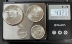 Canada 1967 $1, 50C, 25C, and 10C silver coins group