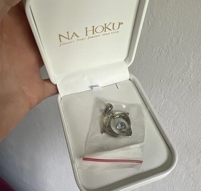 Stauer Sterling Silber Delfin Anhänger mit Blautopas balinesischer Schmuck