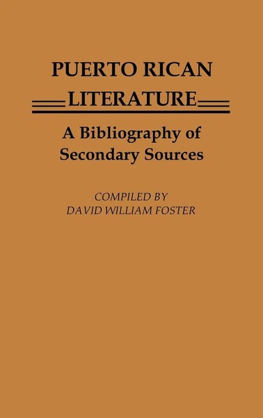 David William Foster | Puerto Rican Literature | Buch | Englisch (1982)-image