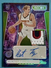 Hunter Tyson 2023-24 Panini Recon 5/5 Patch Auto Green RC RPA #NPA-TYS