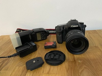 Canon EOS 7d + Sigma 24-70 mm 2.8 EX DG HSM + Zubehör
